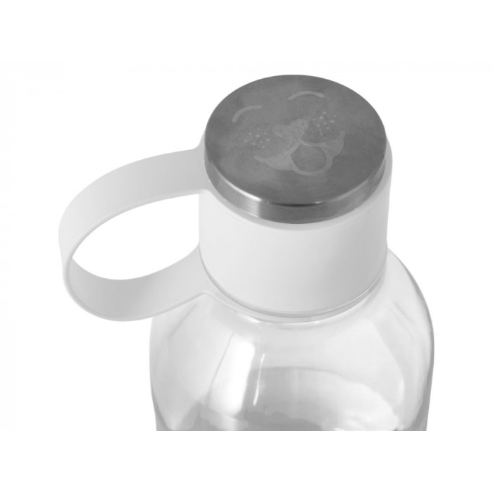 Бутылка для воды 2-в-1 Dog Bowl Bottle со съемной миской для питомцев, 1500 мл, белый с гравировкой