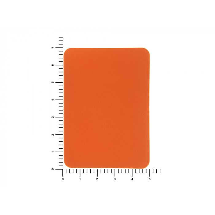ПАТЧ ПРЯМОУГОЛНЫЙ soft-touch (оранжевый ) 5,0 х 7,0 см