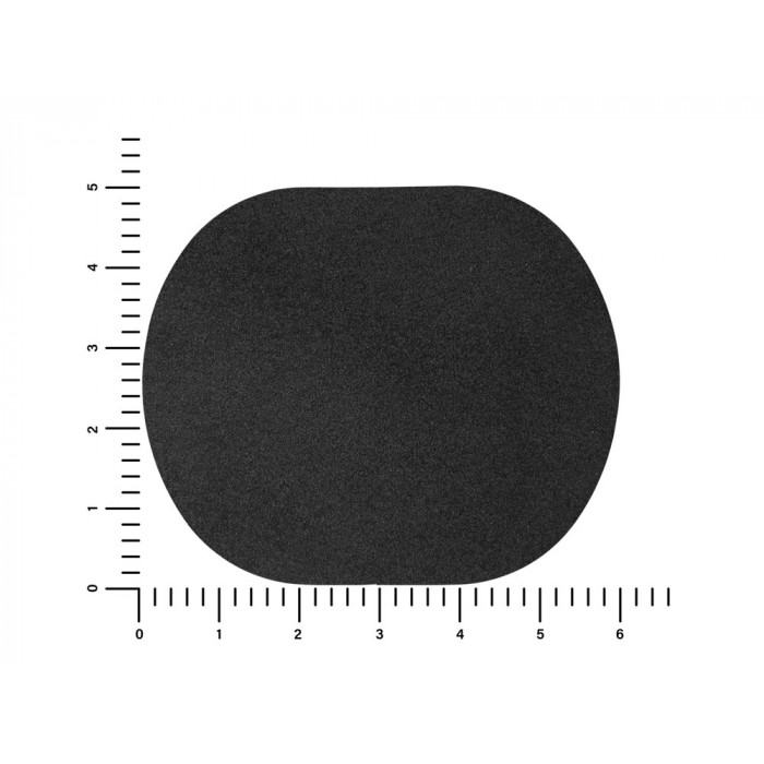 ПАТЧ ОВАЛ nubuk (чёрный) 6,0 х 5,0 см