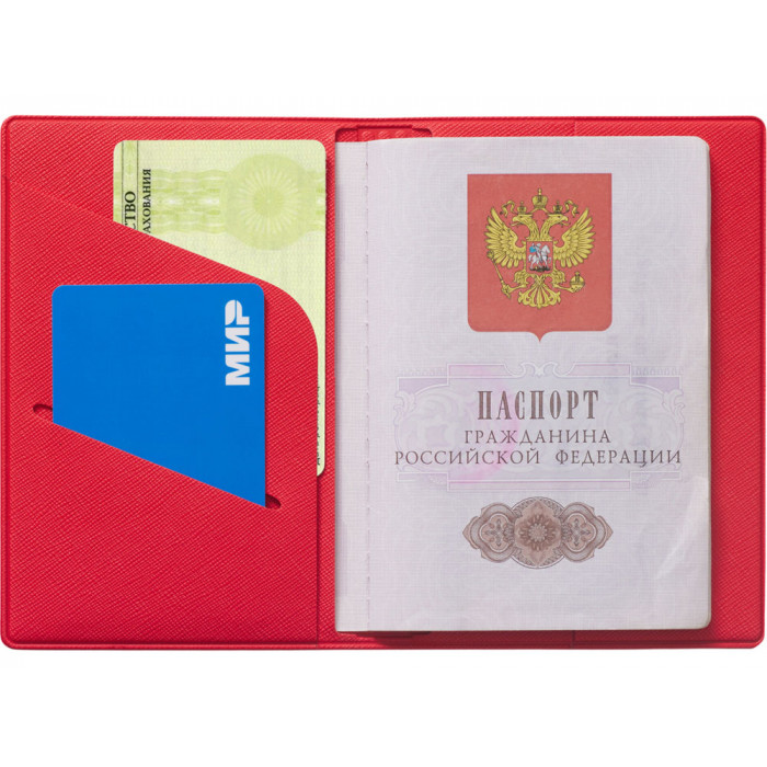 Обложка для паспорта Favor, красная