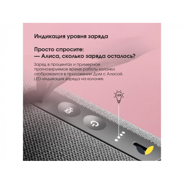 Умная портативная колонка Яндекс Станция Стрит с Алисой, черный (YNDX-00030BLK)