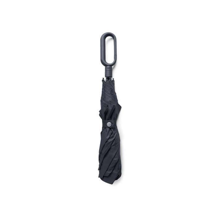 Зонт-полуавтомат складной Mini Hook, черный