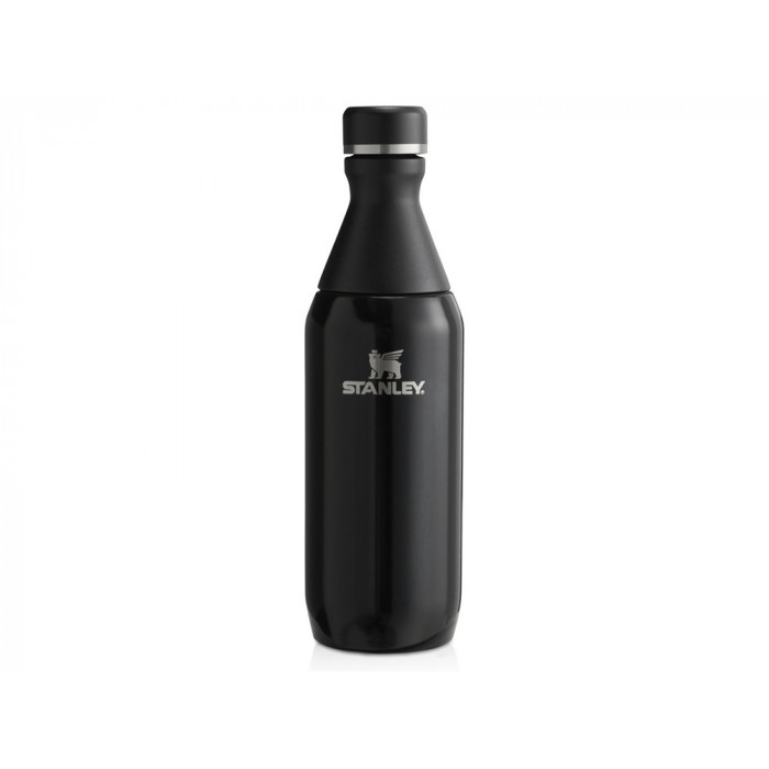 Бутылка для воды Stanley All Day Slim объемом 350 мл - черный глянцевый