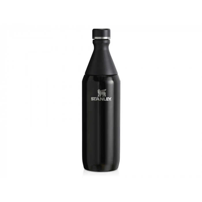 Бутылка для воды Stanley All Day Slim объемом 600 мл - черный глянцевый
