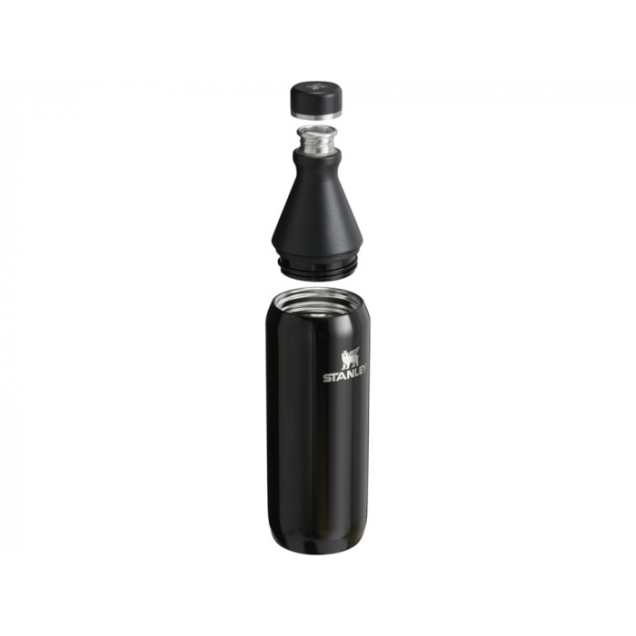 Бутылка для воды Stanley All Day Slim объемом 600 мл - черный глянцевый