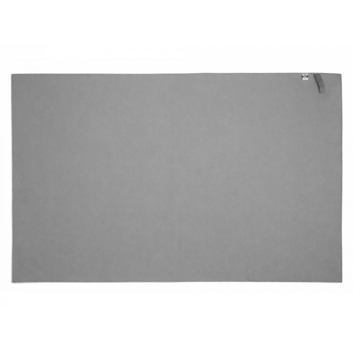Легкое полотенце Gulpi  из микрофибры RPET с ремешком для складывания, 70*120 см, графит