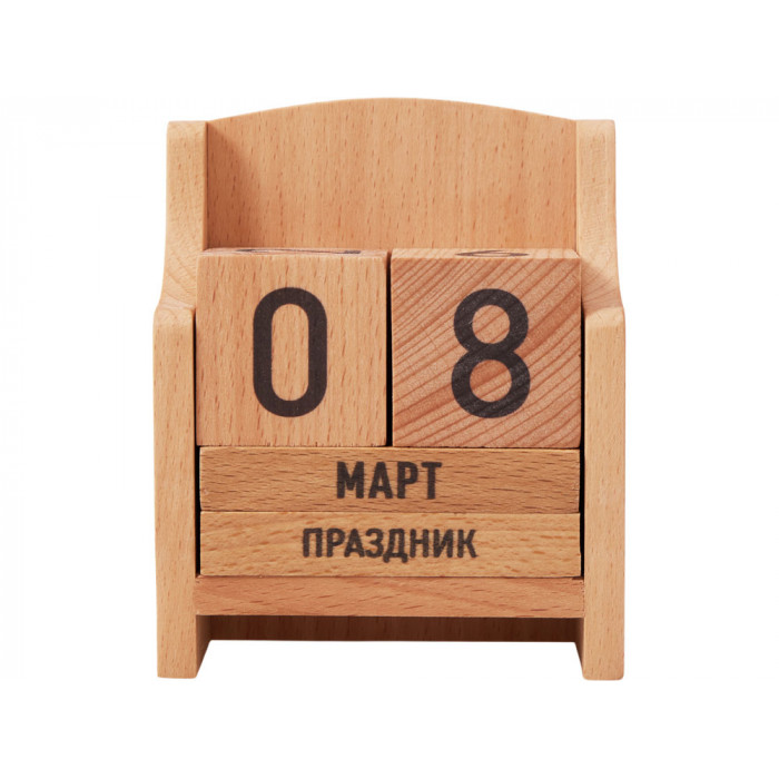 Вечный календарь из бука