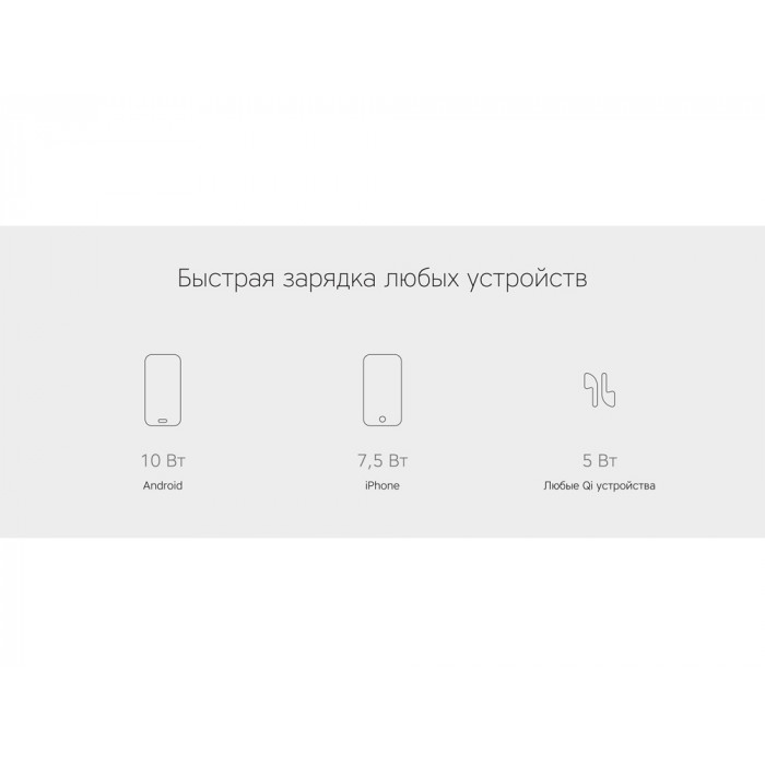Беспроводное зарядное устройство Rombica NEO Q1W Quick, белый (Р)
