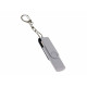 USB-флешка на 64 Гб 2 в 1 поворотный механизм, c дополнительным разъемом Type-C с одноцветным металлическим клипом, белый USB-флешка на 64 Гб 2 в 1 поворотный механизм, c дополнительным разъемом Type-C с одноцветным металлическим клипом, белый