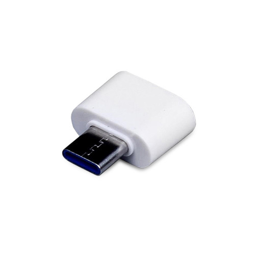 Универсальный адаптер USB Type-C папа Type-A мама, белый Универсальный адаптер USB Type-C папа Type-A мама, белый