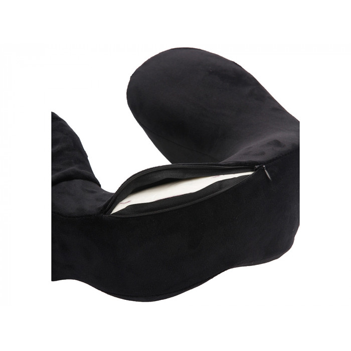 Подушка для путешествий с эффектом памяти Мемо Bluewinder Black