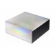 Подарочная коробка с голографическим шубером без печати Aurora, L, 260х260х100 мм.