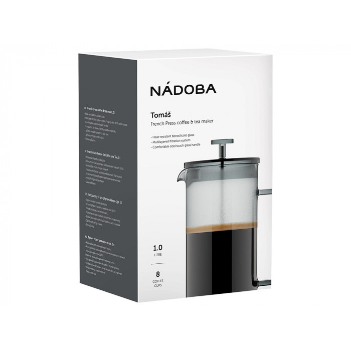 Френч-пресс 1 л, NADOBA, серия TOMAŠ