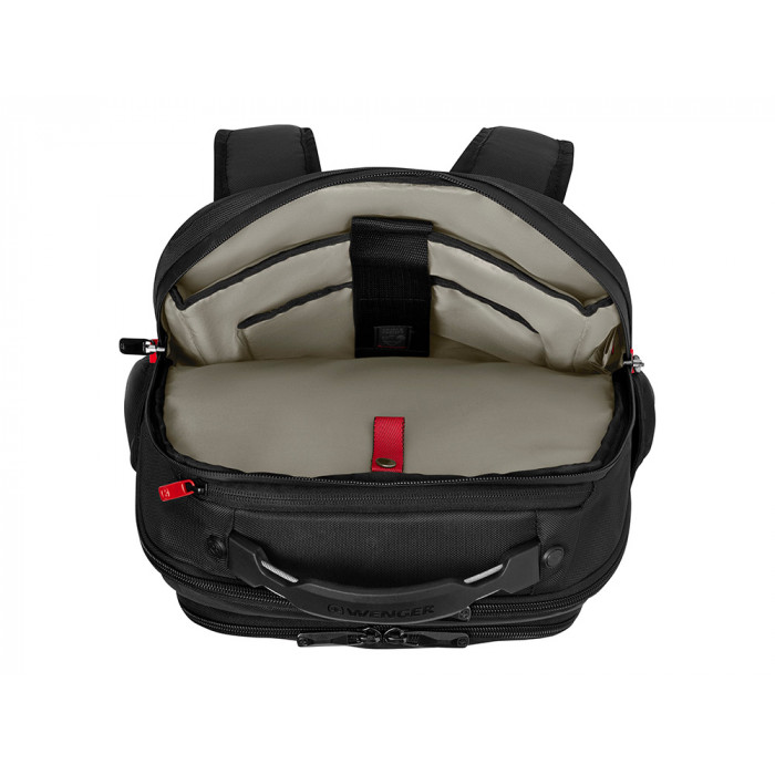 Рюкзак WENGER ALTAIR 15.6, черный, переработанный ПЭТ/Полиэстер, 32х21х44 см, 22 л.