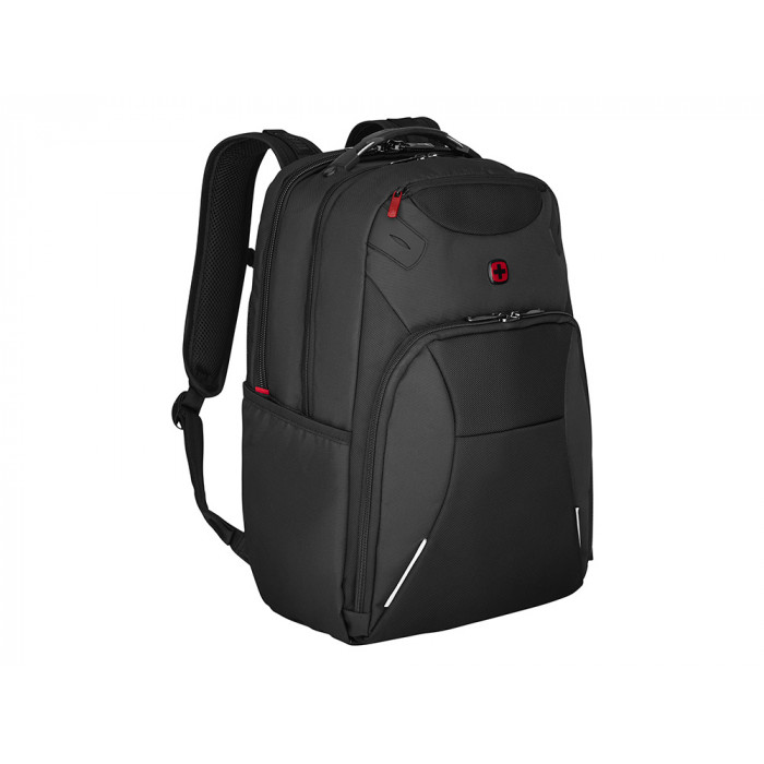 Рюкзак WENGER Cosmic 17, чёрный, переработанный ПЭТ/ПВХ/полиэстер, 34 x 23 x 49 см, 30 л