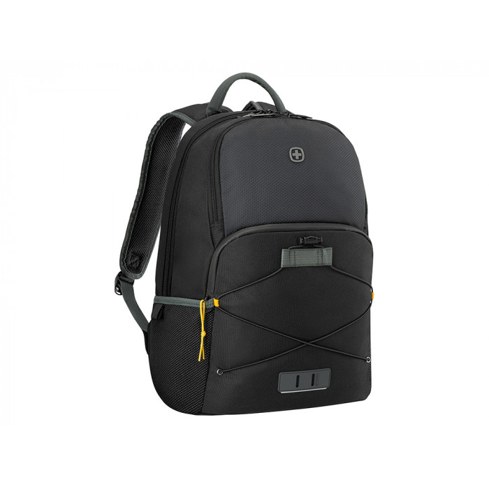 Рюкзак WENGER Trayl 15.6, чёрный, переработанный ПЭТ, 34 x 20 x 45 см, 22 л.