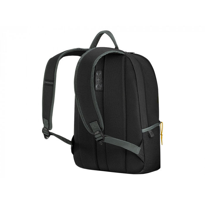 Рюкзак WENGER Trayl 15.6, чёрный, переработанный ПЭТ, 34 x 20 x 45 см, 22 л.