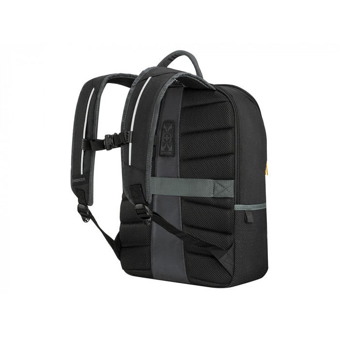 Рюкзак WENGER Move 16, чёрный, переработанный ПЭТ, 33 x 19 x 44 см, 22 л