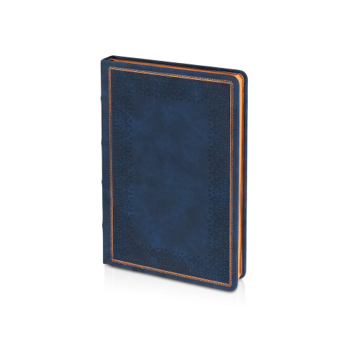 Ежедневник недатированный А5 Royal, синий с бронзовым срезом