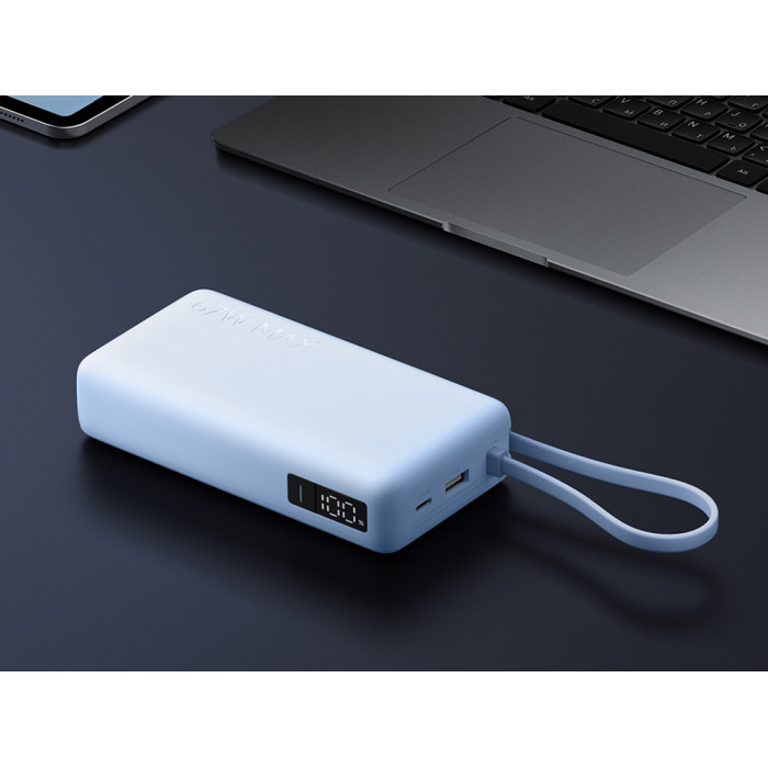 Внешний аккумулятор со встроенным кабелем Xiaomi 67W Power Bank 20000 (Integrated Cable) Ice Blue