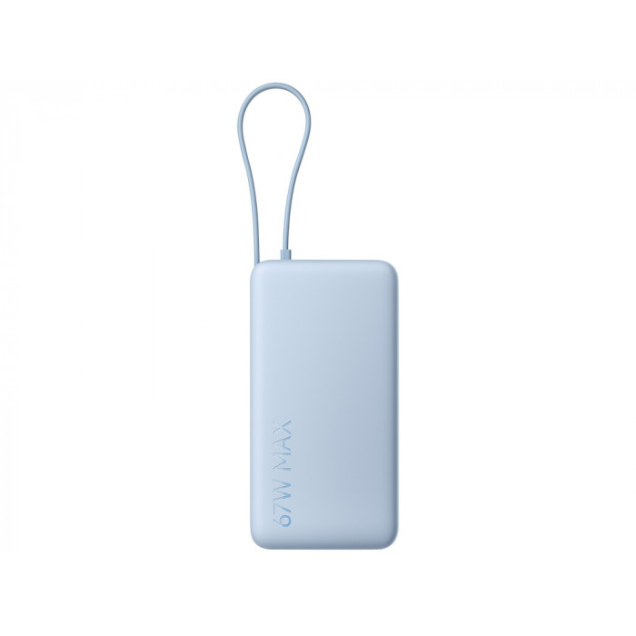 Внешний аккумулятор со встроенным кабелем Xiaomi 67W Power Bank 20000 (Integrated Cable) Ice Blue