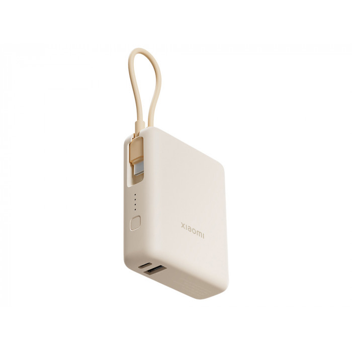 Внешний аккумулятор со встроенным кабелем 22.5W Xiaomi Power Bank 10000mAh (Integrated Cable) Tan GL