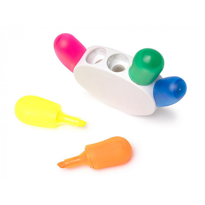 Набор из пяти разноцветных фломастеров с держателем в форме руки Пальчики