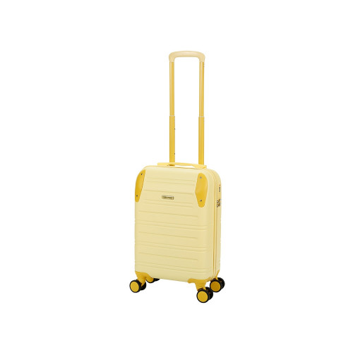 Чемодан TORBER В Отпуск, желтый, ABS-пластик, 36 х 22 х 55 см, 31 л, 2,4 кг
