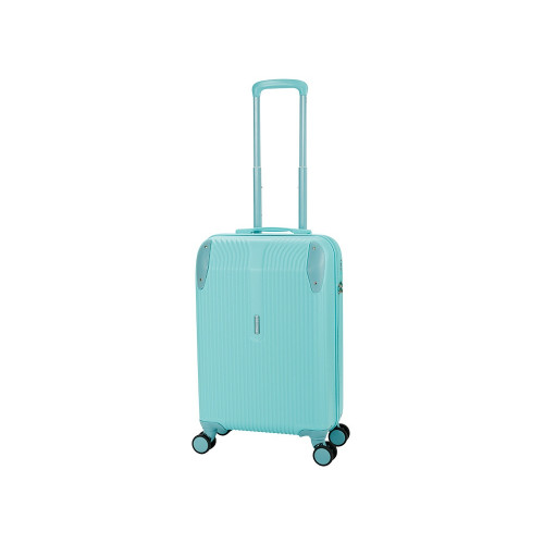 Чемодан TORBER В Отпуск, бирюзовый, ABS-пластик, 41 х 25 х 61 см, 48 л, 2,7 кг