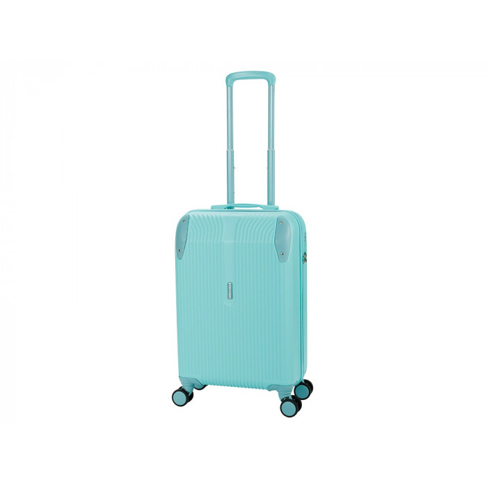 Чемодан TORBER В Отпуск, бирюзовый, ABS-пластик, 41 х 25 х 61 см, 48 л, 2,7 кг