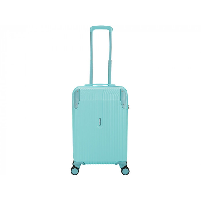 Чемодан TORBER В Отпуск, бирюзовый, ABS-пластик, 41 х 25 х 61 см, 48 л, 2,7 кг