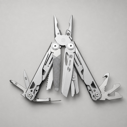 Мультитул Stinger, 107 х 40 мм, 20 функций, нержавеющая сталь, серебристый, в комплекте нейлоновый чехол, в картонной коробке Мультитул Stinger, 107 х 40 мм, 20 функций, нержавеющая сталь, серебристый, в комплекте нейлоновый чехол, в картонной коробке