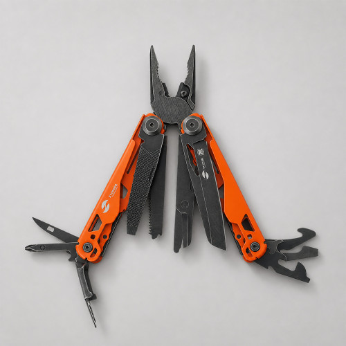 Мультитул Stinger, 107 х 19 мм, 19 функций, сталь, оранжевый корпус, стоунвош, в картонной коробке, в комплекте нейлоновый чехол Мультитул Stinger, 107 х 19 мм, 19 функций, сталь, оранжевый корпус, стоунвош, в картонной коробке, в комплекте нейлоновый чехол