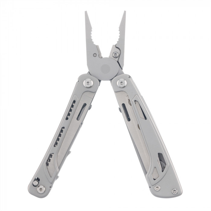 Мультитул Stinger, 106 х 43 мм, 19 функций, нержавеющая сталь, серебристый, в комплекте нейлоновый чехол, в картонной коробке