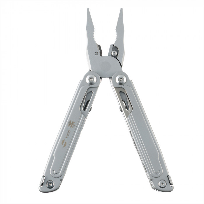 Мультитул Stinger, 113 х 22 мм, 21 функция, сталь, серебристый, в картонной коробке, в комплекте нейлоновый чехол