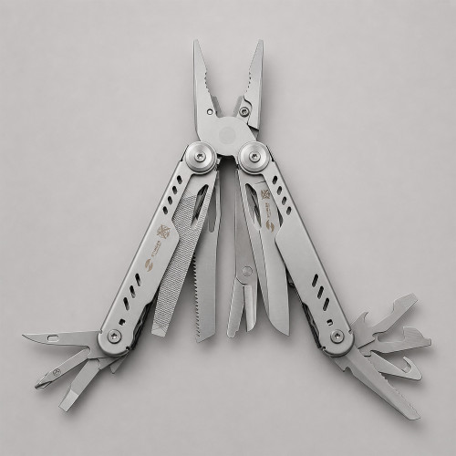 Мультитул Stinger, 110 х 27 мм, 21 функция, сталь, серебристый, в картонной коробке, в комплекте нейлоновый чехол Мультитул Stinger, 110 х 27 мм, 21 функция, сталь, серебристый, в картонной коробке, в комплекте нейлоновый чехол