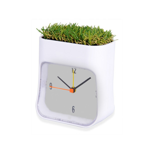 Часы настольные Grass, белый/зеленый Часы настольные Grass, белый/зеленый