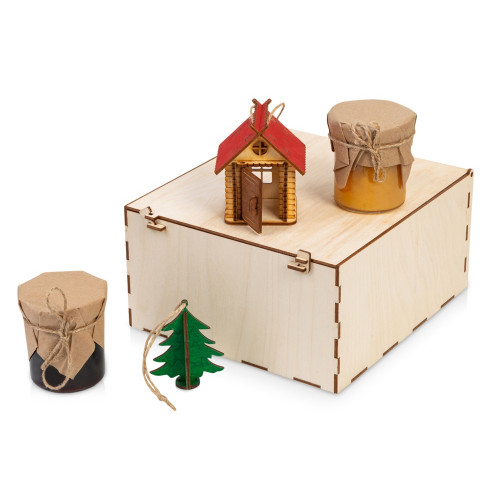 Подарочный набор Decoration Deluxe 2.0 с двумя видами варенья, натуральный