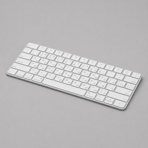 Беспроводная клавиатура Air Keyboard для MAC, Windows, 500 мАч, алюминий, белый, Deppa