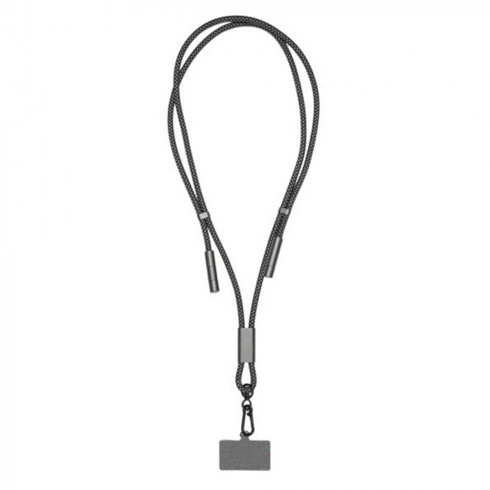Шнурок-держатель для телефона с зарядным кабелем USB-C на USB-C/Lightning Lany Eco Charge, серый