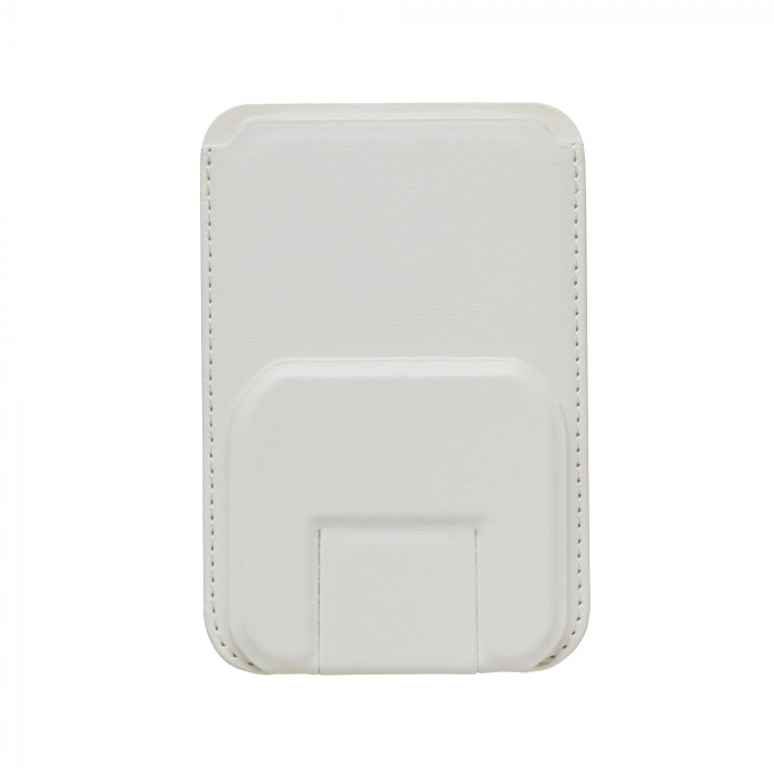 Магнитный картхолдер с подставкой Сета, кольцо в комплекте, белый