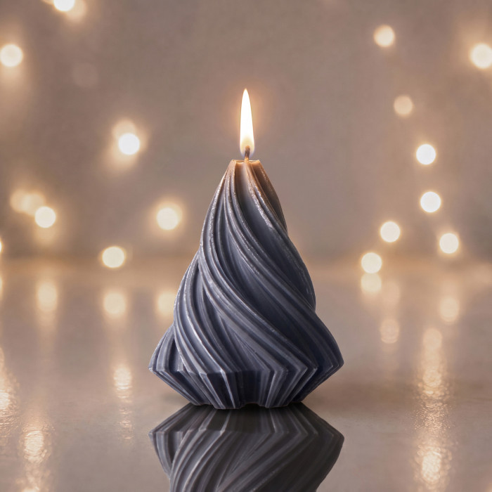 Подарочный набор c термокружкой, блокнотом, ручкой и свечкой, черный