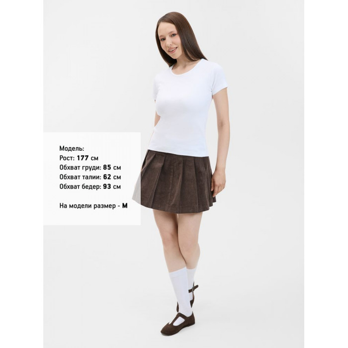 Футболка женская с круглым вырезом Lady 220 белая, размер L