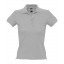 Рубашка поло женская People 210 серый меланж, размер S