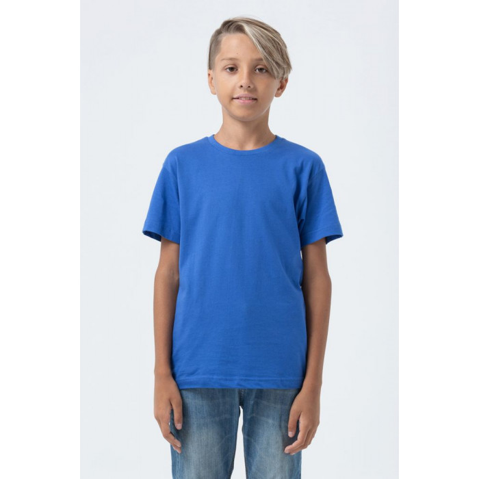 Футболка детская Regent Fit Kids, ярко-синяя, на рост 118-128 см (8 лет)