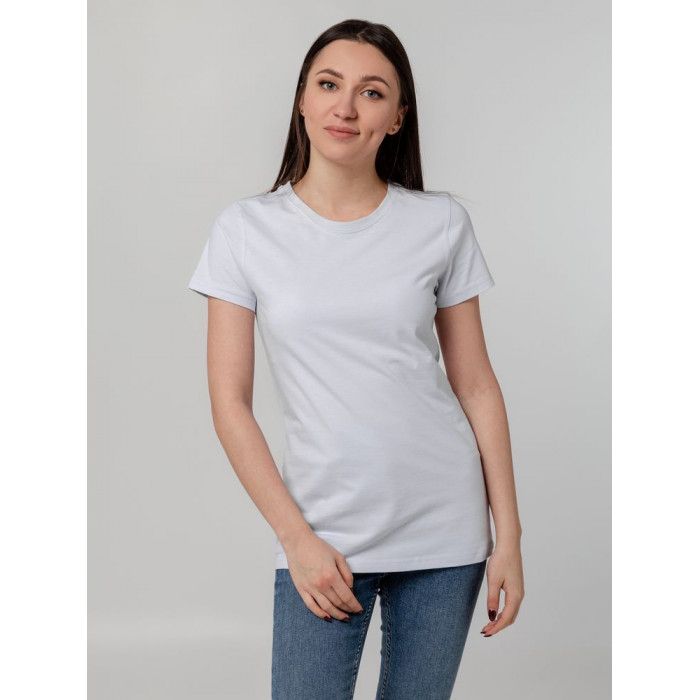 Футболка женская T-bolka Stretch Lady, белая, размер L