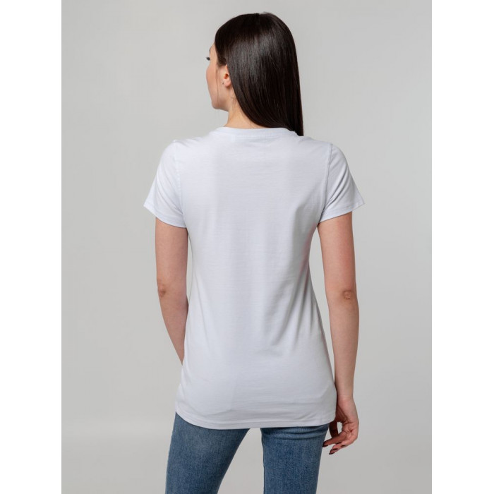 Футболка женская T-bolka Stretch Lady, белая, размер L