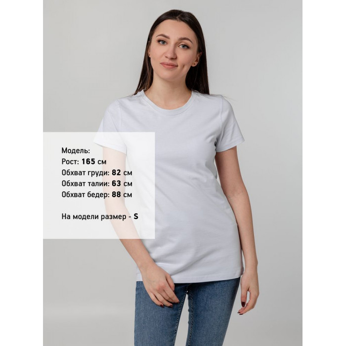 Футболка женская T-bolka Stretch Lady, белая, размер L