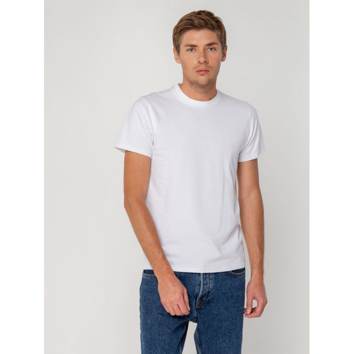 Футболка мужская T-bolka Stretch, белая, размер 3XL