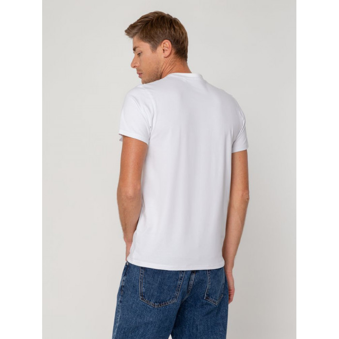 Футболка мужская T-bolka Stretch, белая, размер 3XL